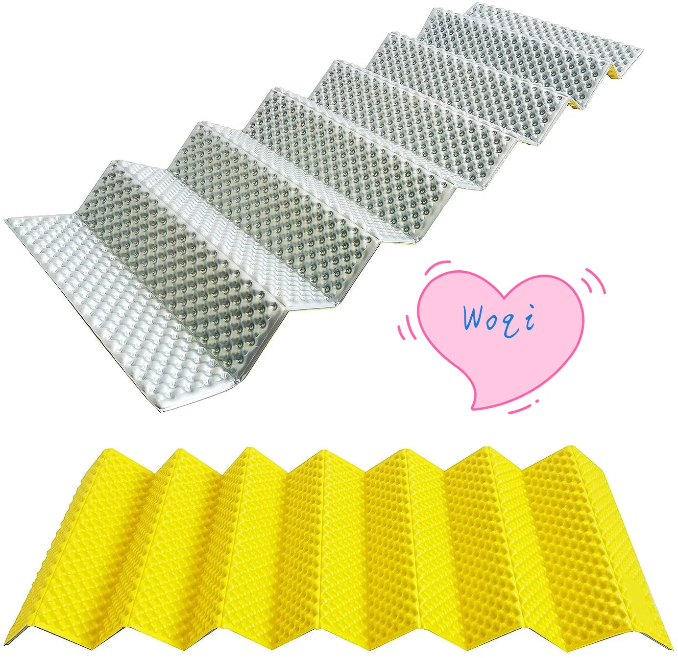 Woqi Outdoor Thicken Foldable Roll up Aluminum Foil EVA XPE IXPE Foam Sleep Pad Camping Mat