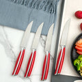 Steak Knives Set Kitchen with High Carbon Stainless Steel Ultra-Sharp and Never Require Sharpening Serrated Steak Knife Set of 4