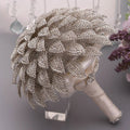 Ychon Luxury Wedding Bouquet Sparking White Shinning Brooch Wedding Bouquet Rhinestone Bridal Bouquet