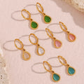 Light Luxury Delicate Zircon Earrings 18k PVD Stainless Steel Jewelry Hypoallergenic Waterproof Jewelry Earrings for Women