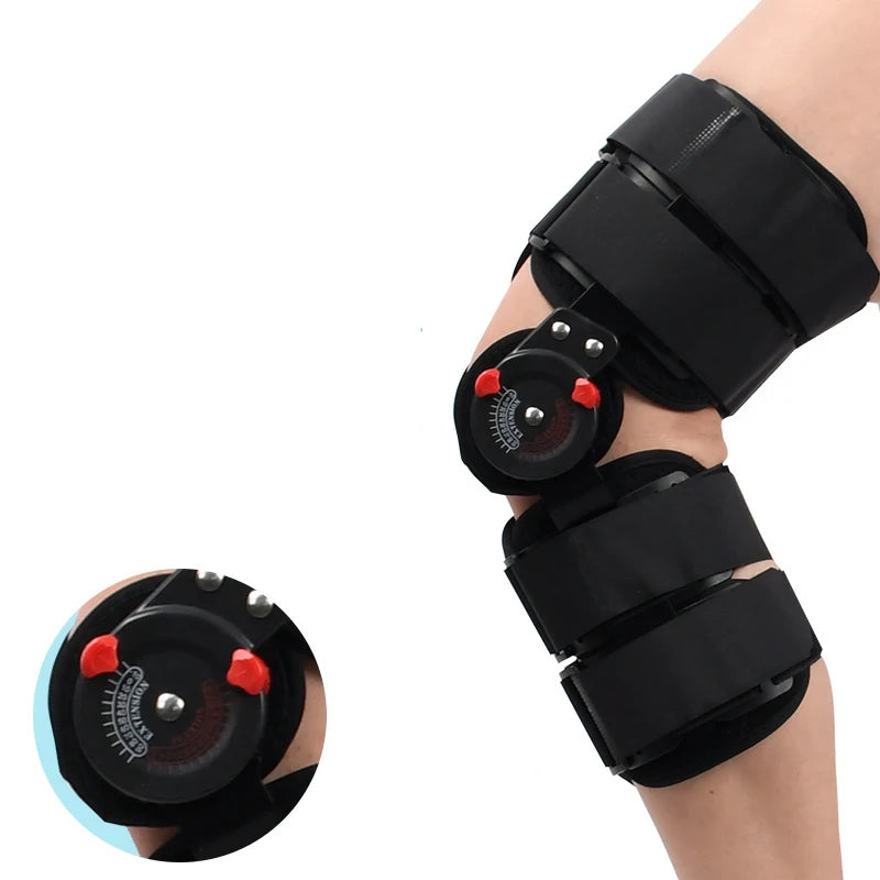 Medical Knee Brace Adjustable Rehabilitation Protection Hinged Orthopedic Leg Support