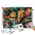 N-2148 DIY 5D Full Square Drill Diamond Dot Painting Custom Printed Flower Vase Landscape Canvas Handwork Diamond Painting