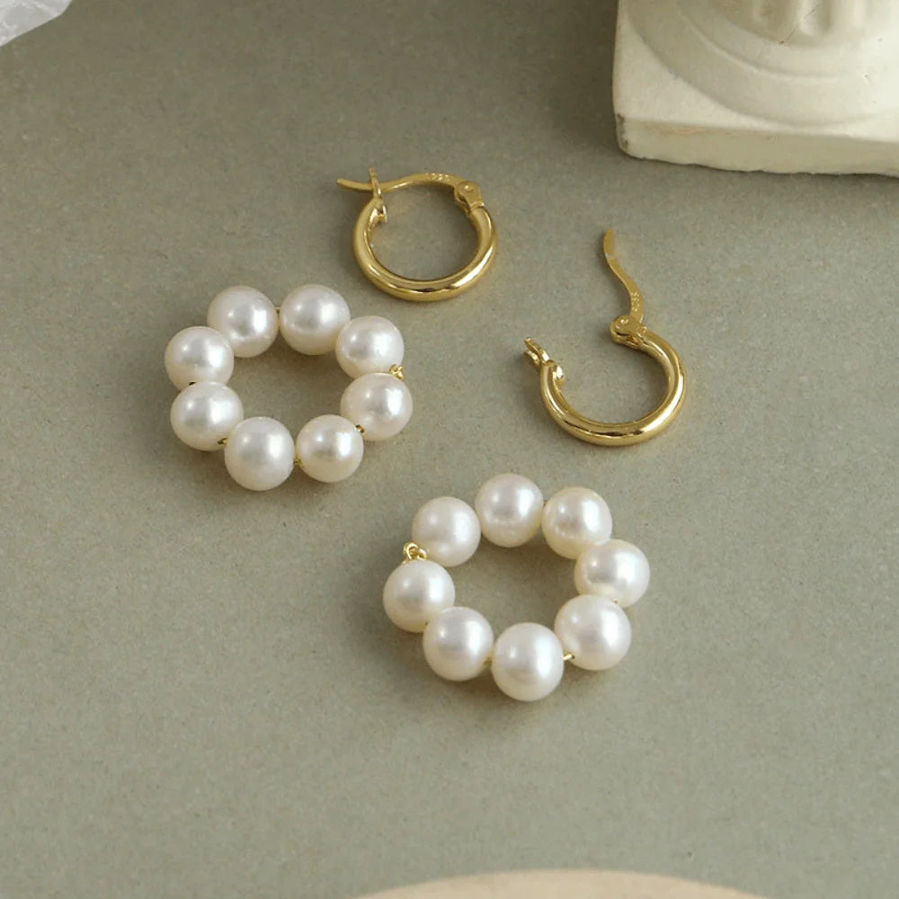 Wholesale Fashion Handmade Vintage Silver Hoop Earrings for Women Wedding Party Gift Jewelry From China Manufacturer