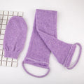 Natural Bamboo Charcoal Exfoliating Gloves Body Bath Gloves Scrub Mitt Gloves Bath Belt Towel Set
