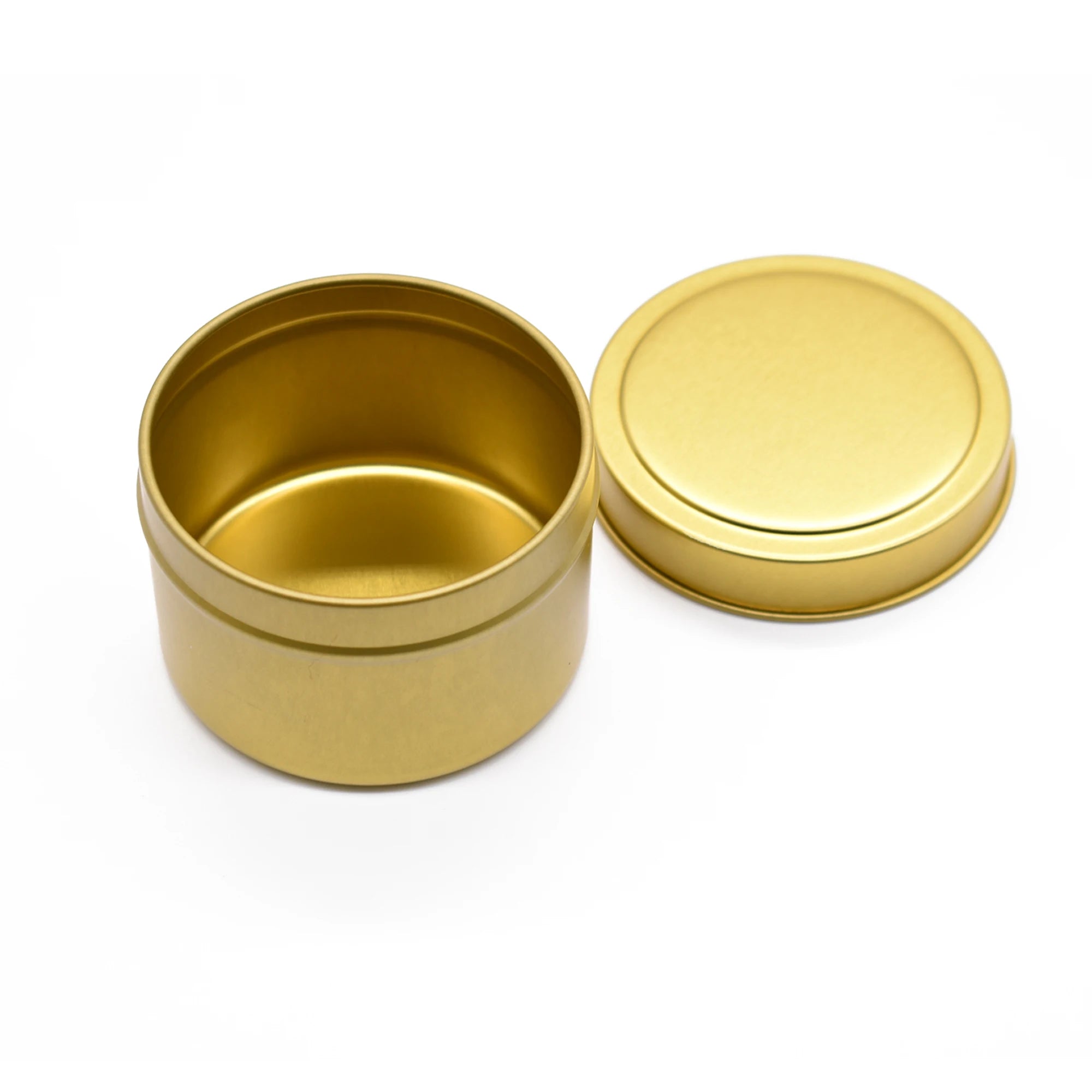 Round Soy Wax Candle Storage Stock Packaging Metal Tin Can