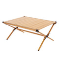Wholesale Lightweight Aluminum Wood Grain Color Folding Beach Camping Table