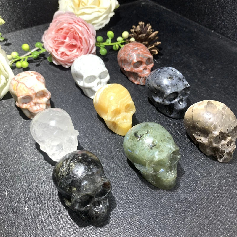 Wholesale Natural Crystals New Arrived High Quatly Mixed Skulls for Gift Home Decoration