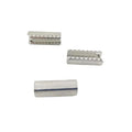 Factory Sale Big Size Elastic Cord Iron Crimp Clips Nickle Color 25mm Iron Crimp Cord Join Connector