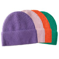Baggy Solid Color Custom Personalization 100% Acrylic Blank Ribbed Beanie