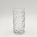 Customized Transparent 350ml Glass Creative Ice Shape Pattern Cocktail Glasses for Bar and Party Beer Drinking