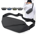 2021 New Men's Waist Bag Outdoor Running Mobile Phone Bag Multifunctional Large-capacity Chest Casual Shoulder Messenger Bag