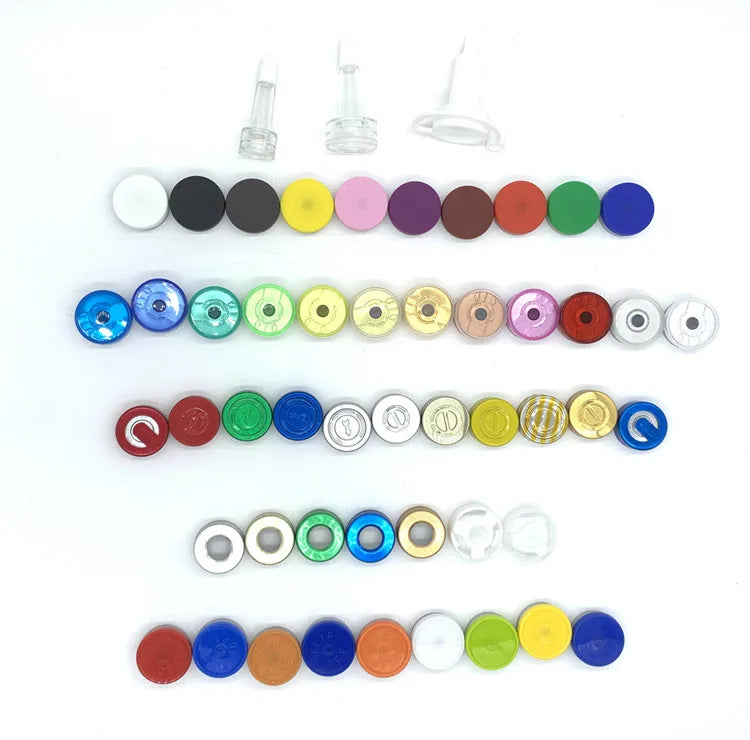 20mm Pharmaceutical Caps Plastic Lid with Aluminium Tear Seal for Medical Vials Bottle Lids & Closures