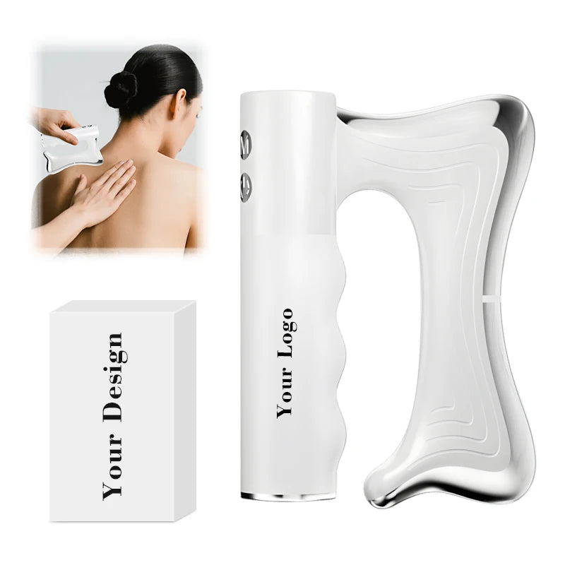 2025 New Fascia Knife Multifunctional Muscle Massage Tool Massage Gun Electric Massage Heated Scraper for Muscle Relaxation