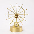 Creative Desktop Dynamic Ornaments Gold Ferries Wheel Electronic Perpetual Motion Desk Physics Science Decor for Home Office