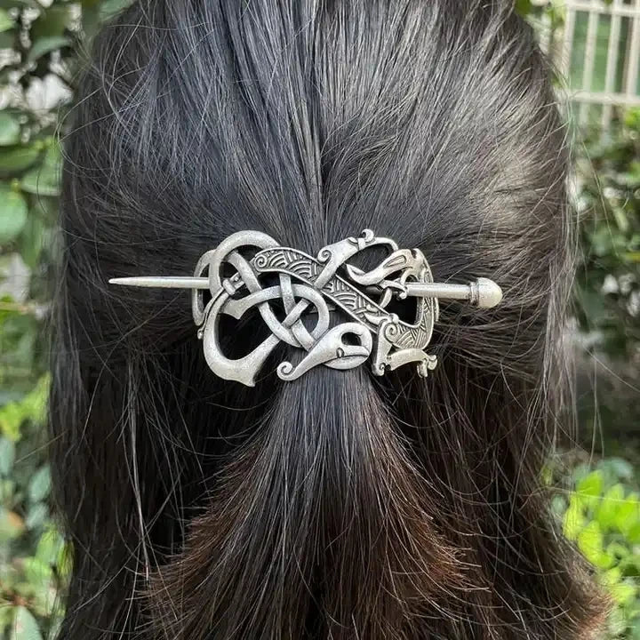 Custom Celtics Knots Viking Runes Dragon Hairpins Women Hair Pin Accessories Holder Jewelry