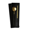 Wedding Elegant Titanium Gold Rose Gold Black 304 Stainless Steel Square Chopsticks Metal Chopsticks