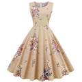Summer Women Vintage Dress VM21022 Retro Pin up Casual Party Robe Rockabilly 60s Swing Sundress