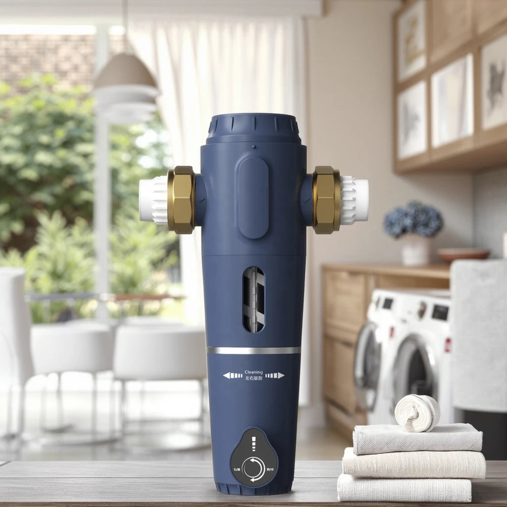 Long-Lasting Brass Water Pre Filter 360�� Auto Flush with Stainless Steel Mesh Cost-Effective Whole House Water Purification