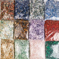 100g Natural Crystal Gravel Clear Rose Quartz Gravel Amethyst Rock Crystal Chips Tumbled Stone