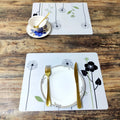 Custom Printed  Design Logo Waterproof  Silicon Dining Table Mats Non-slip Placemat Mat