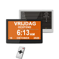 2024 Ultra Large Display Digital Calendar Battery Operated 7 8 10 Inch Dementia Clock Medication Reminder Alarm Modern Design