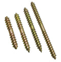 M6 M8 M10 Cheap Galvanized Steel Double Sided Threaded Headless Self Tapping Wood Screw