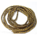 Africa Weight Loss African Tie on Waist Metal Gold Black Colors Glass Beads on Cotton Cord Bulk Women Belly Chain 50 Inches