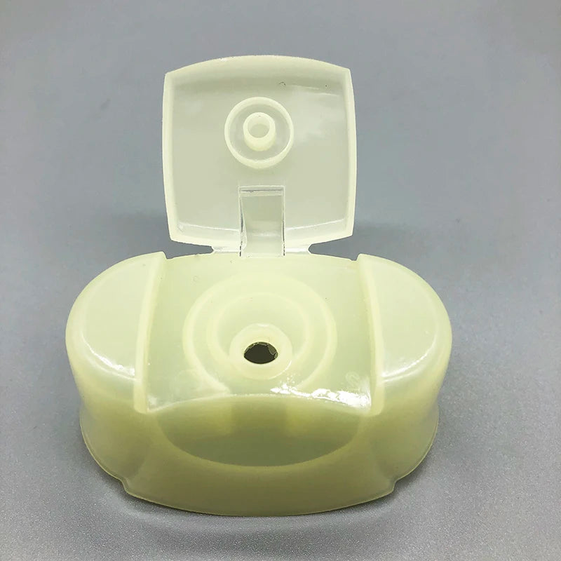 20mm Green PP Plastic Non-Spill Flip Top Cap for Shampoo Bottles