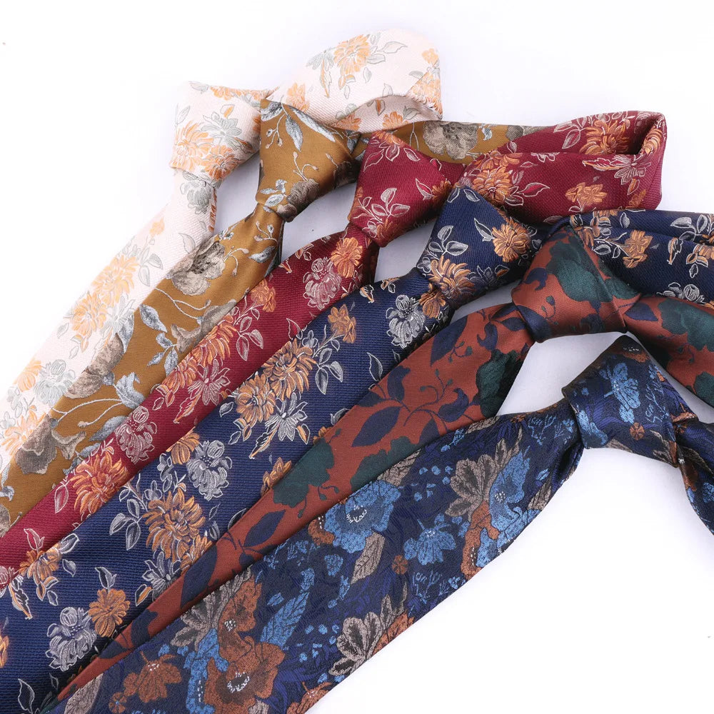Men's Formal Business Paisley Striped Floral Polyester Print 8cm Tie Men's Business Tie