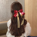 VKME New Fashion Big Satin Solid Ribbon Barrette Large Soft Silky Hair Bow Clip Hair Accessories for Girls
