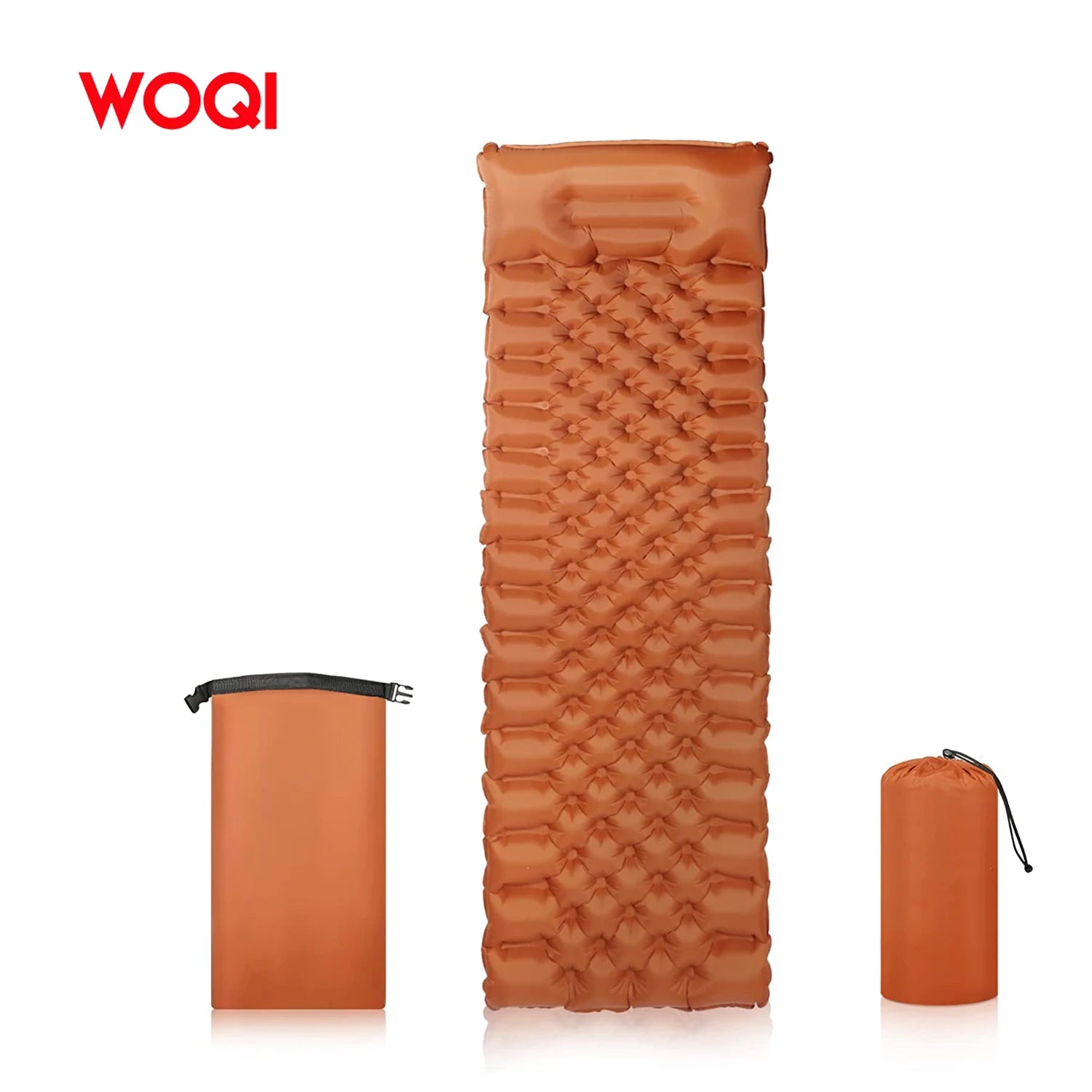 WOQI Portable Ultralight Compact Inflatable Air Mattress & Sleeping Pad for Camping