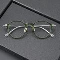 N-402 New Glasses Frame Simple and Elegant Style Oval Frame Glasses Acetate Titanium Spectacles Reading Glasses