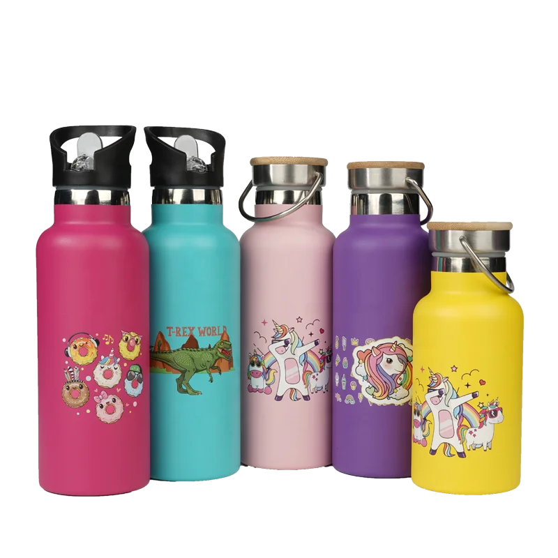 Insulated Stainless Steel Water Bottle Kids Thermos 350/500/750 ml Drinking Bottle with Custom logo
