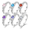YILUN 100% 925 Sterling Silver Rhodium Plated Infinity Love Promise Ring for Women With Cubic Zircon Engagement Wedding Jewelry