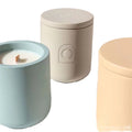 Ceramic Cup Jar Scented Candle with Embossed Logo Romantic Decorative Soy Wax Aromatherapy Candles