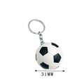 Simulation Football Basketball Volleyball Tennis Rugby Keychain PVC Creative Mini Key Ring Gift Backpack Pendant Car Accessories