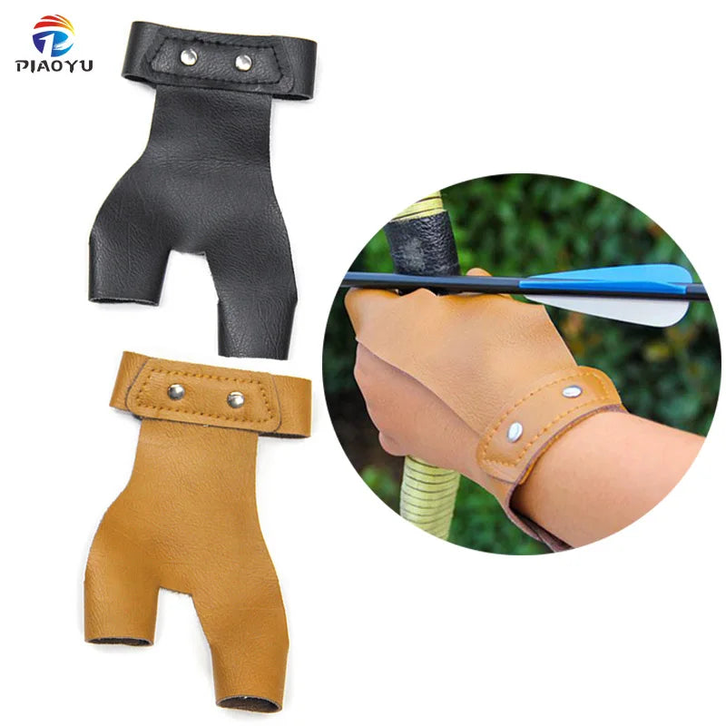 Traditional 2-Finger Bow Gloves Left-Handed Crossbows Outdoor Archery Accessories Hunting Shooting Compatible Compound Arrows