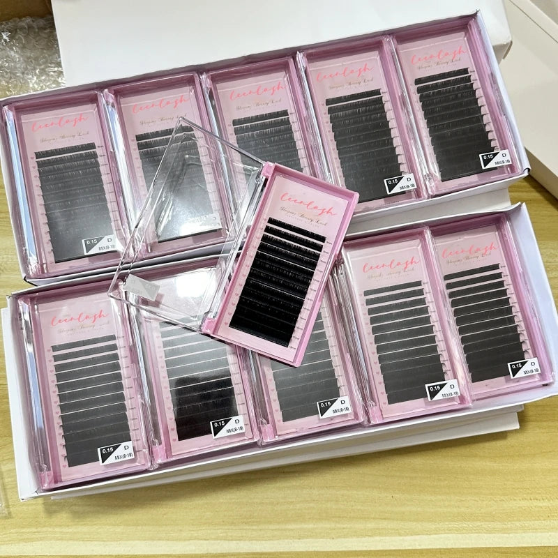 Cashmere Lash Extension Trays Classic Lash Handmade 3D Wholesale Private Label Supplies Vegan Cruelty-Free Natural Long