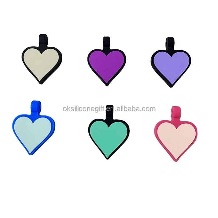 OKSILICONE Manufacturer High Quality Silicone Dog Pet Name ID Tag for Laser Name Identify Rubber Tags