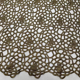 Haute Couture Water Soluble African Guipure Dress Lace Fabrics