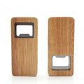 Wholesale Custom Wood Beer Bottle Opener Wooden Handle Corkscrew Steel Square Openers for Bar Kitchen Family