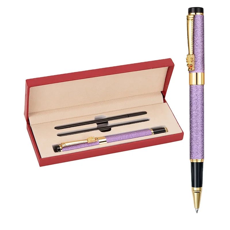 Promotional Business Gift Set Printing logo Advertising Custom Gel Double Refill Gel Pen Box Replace