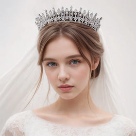Beautiful Luxury Cubic Zirconia Tiaras and Crowns for Queen Beauty Birthday Party Wedding Bridal