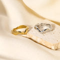 Fashion Irregular Geometric Wave Ring Birthday Party Jewelry Gifts Stainless Steel Open Rings for Women Anillos Acero Inoxidable