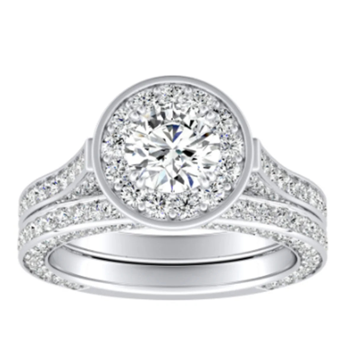 Five-star Praise 925 Sterling Silver Ring Triple Row Rolling Interlocking Silver Rings High Polish Rings for Women Men