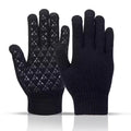Winter Gloves for Men Women for Screen Thermal Knit Full Finger for Ski Running Driving Hiking Daily Use
