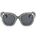 Trendy Women Sunglasses Mirror Vintage Five Star Frame Eyewear UV400 Glasses Ladies Fashion Reflective Diamond Square Sunglasses