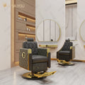High Quality High End Hot Sale Inverted Big Pump Barber Chair Can Be Customized Color and  logo for Salon Shop