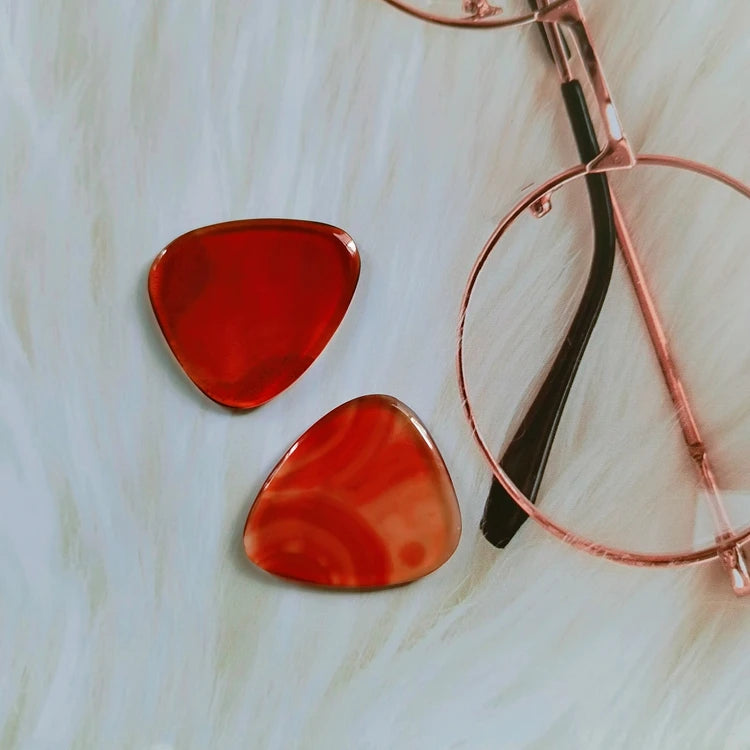 Huiying Factory Direct Wholesale Price Acoustic Red Agate Guitar Accessories Picks Musical Instrument Accessories