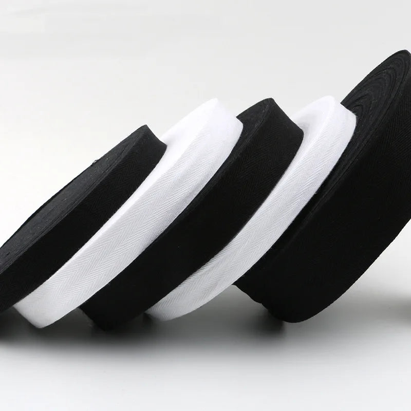 Low Price 30mm High Density Black Flat Eco Friendly Webbing 50mm Cotton Twill Herringbone Tape